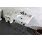Kingston Brass 36 Carrara Marble Console Sink with Acrylic Legs, Marble WhiteOil Rubbed Bronze LMS3630MA5 - alternate 6